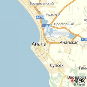 Карта города Анапы